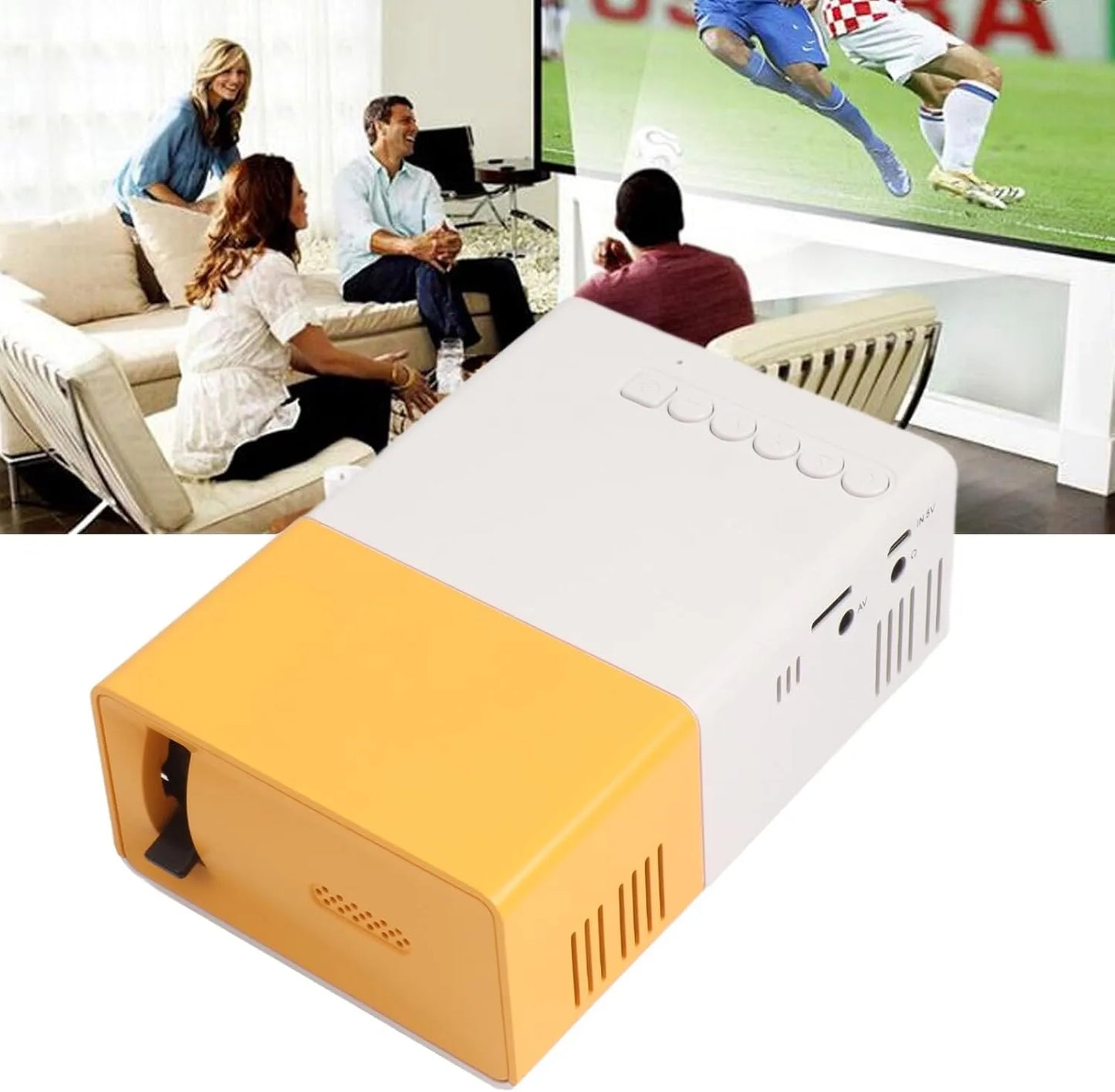 Mini Proyector Portátil – Entretenimiento en Pantalla Grande en Cualquier Lugar