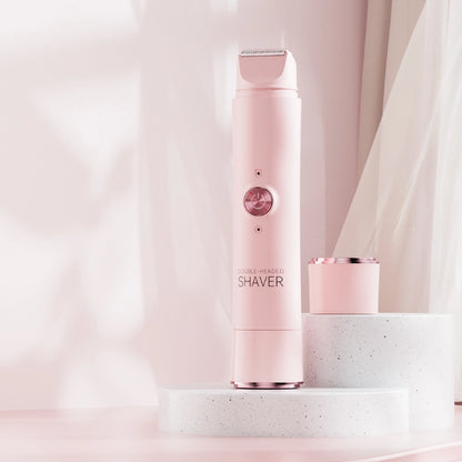 Afeitadora Eléctrica 2 en 1 para Mujer – Recortadora Corporal de Precisión para Bikini, Rostro y Cuerpo